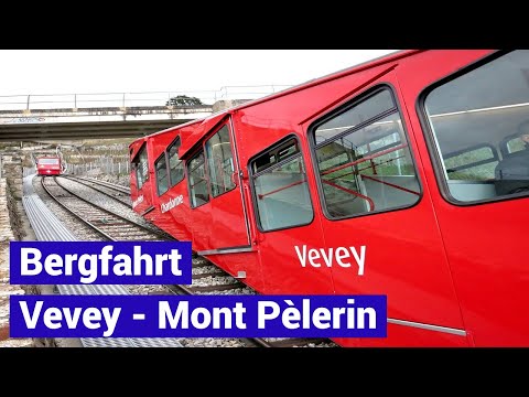 Standseilbahn 1800.01 Vevey - Mont Pelerin Bergfahrt - funiculaire funicular