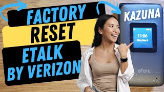 How to Factory Reset Hard Reset eTalk Flip Phone Kazuna Flip Phone by Verizon