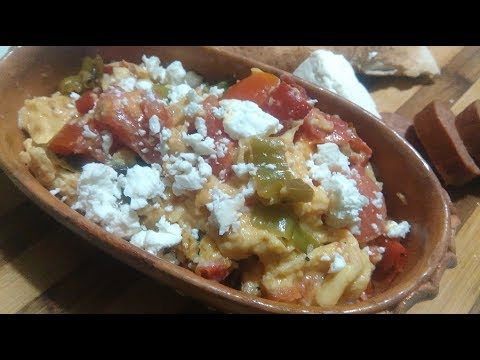 MEMORIES OF MACEDONIA ~ FRIED PEPPERS WITH TOMATOES & EGGS (PRESHNI PIPERKI CO DOMATI i JAJCA)