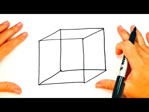 Cómo dibujar un Cubo paso a paso | Dibujo fácil de un Cubo