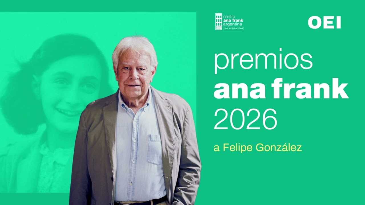 Entrega del Premio Ana Frank a Felipe González