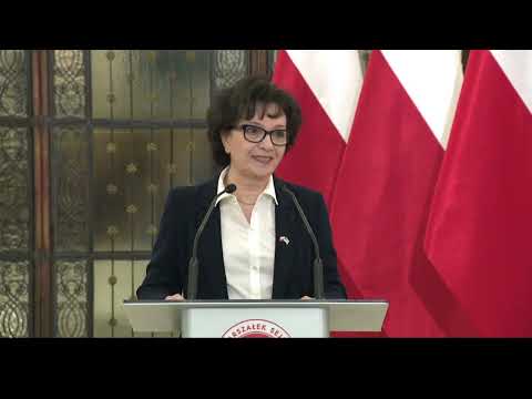 Elżbieta Witek: apel o pomoc dla uchodźców i prace nad ustawami