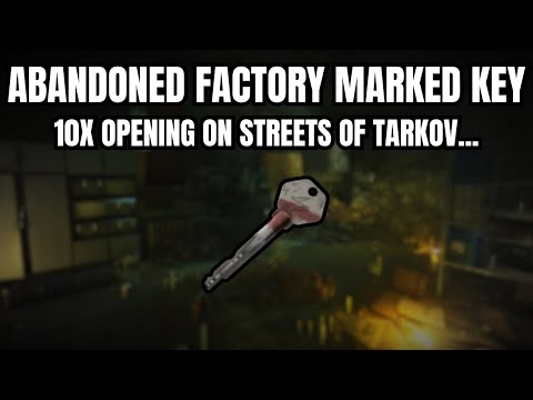 Abandoned Factory Marked Key 10x Opening - Streets of Tarkov