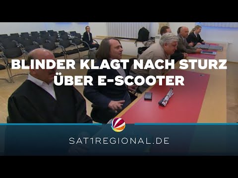 Blinder klagt auf Schmerzensgeld nach Sturz über E-Scooter – Gericht regt Vergleich an