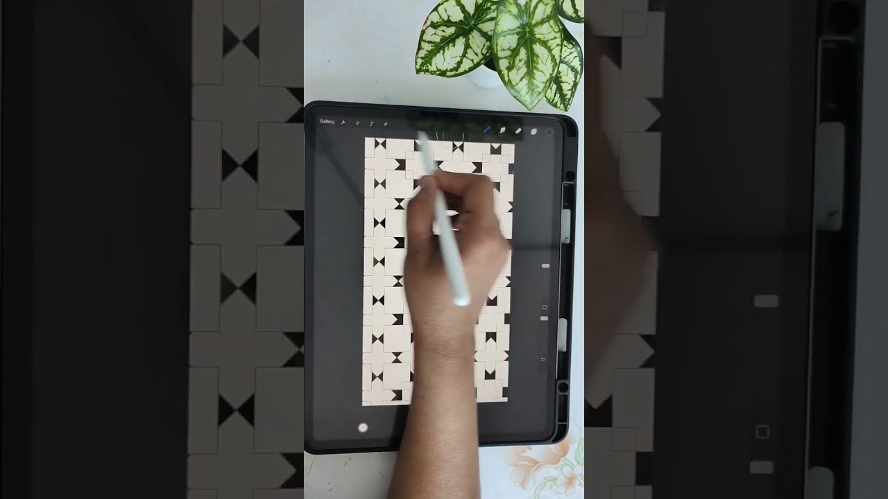 339-Geometric Pattern Procreate Brush #procreatebrushes #procreatedigitalart #procreate #satisfying