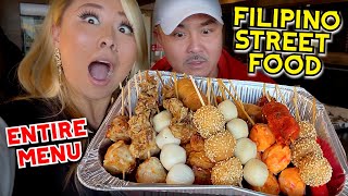 ENTIRE MENU at Toto's Grill of Filipino Street Food!! ft. Pambansang Kolokoy!! #RainaisCrazy