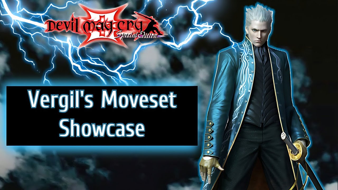 Devil May Cry 3 — Vergil Complete Moveset: Every Weapon, Skill & Taunts