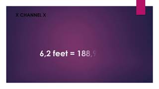 6,2 feet to cm