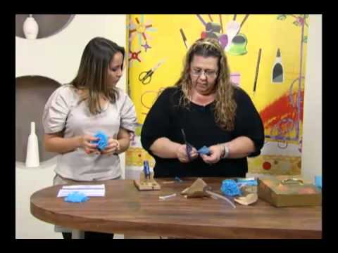 Mulher.com 13/09/2011 - Flor em tecido