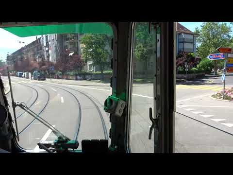 Rout 9 Streetcar 621 cab ride Bern main station to Guisanplatz