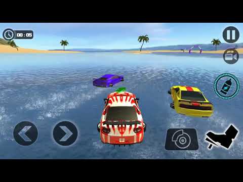 Floating Water Surfer Car Driving - Beach Racing | Android Gameplay HD