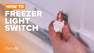 How to Replace Freezer Light Switch part # WR23X10725 on Your GE Refrigerator