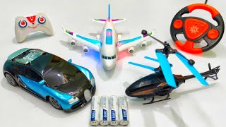 Unboxing Rc Car : 3D Lights Airbus A380 and Rc Helicopter | Airbus A380 | helicopter | aeroplane