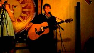 Sandy Mulligan performing her original blues song  
