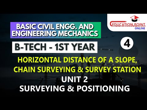 Horizontal Distance of a Slope | Chain Surveying | Survey Station | Unit 2 Surveying & Positioning
