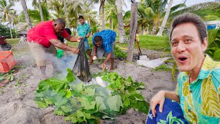 Fiji Hot Rock Oven!! 🏝 Unseen FIJIAN FOOD + Remote Pacific Island Life! - YouTube