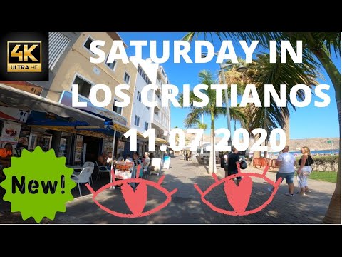 TENERIFE -  11 JULY 2020 SATURDAY EVENING WALKABOUT LOS CRISTIANOS