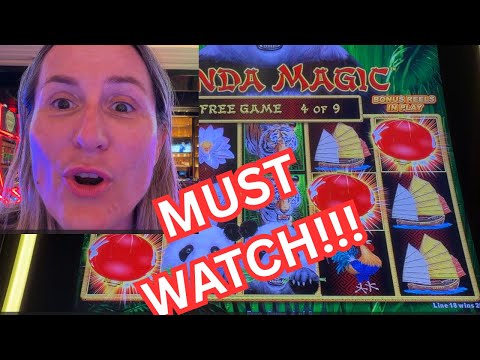 HIGH LIMIT PANDA WENT CRAZY!!! I'VE NEVER SEEN THIS BEFORE!!! Aliante casino!