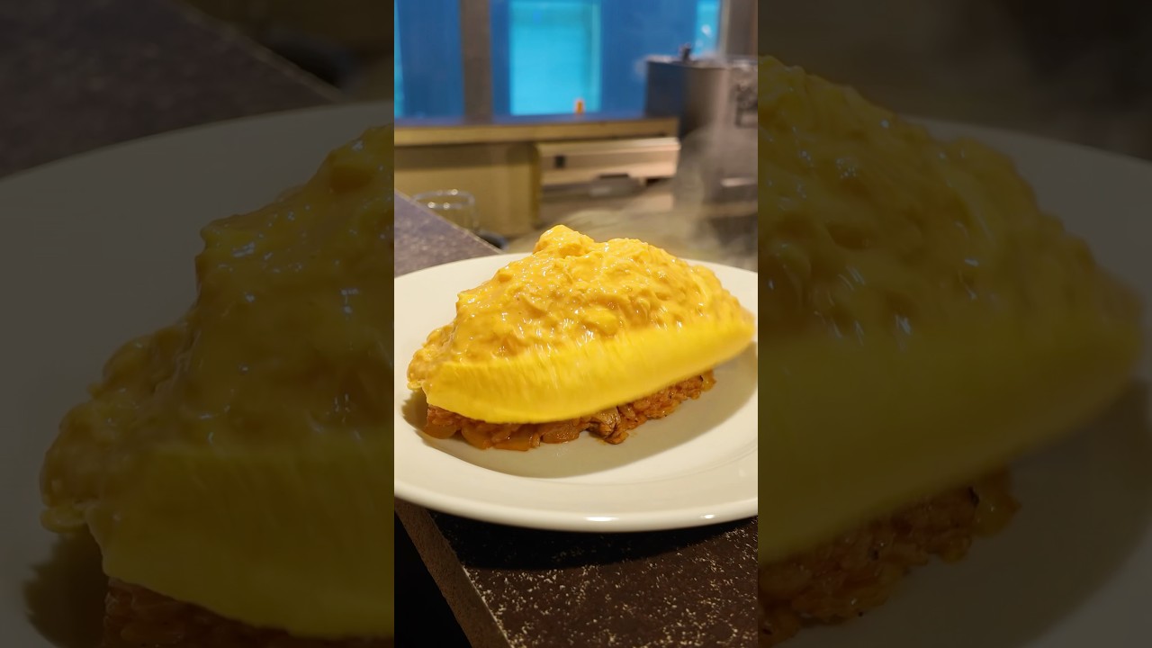 ぱっかーんオムライスの作り方🧑‍🍳🇯🇵 #tokyo #japanesefood #cooking