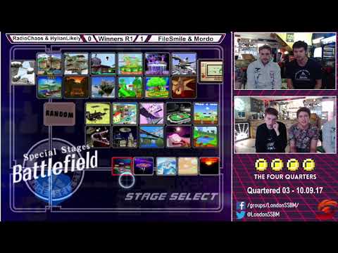 Quartered 3 - Hylian Likey & RadioChaos vs Mordo & FileSmile - Doubles - Winners R1