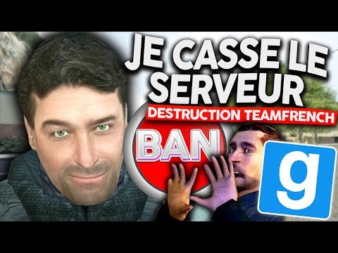 JE PREND LE CONTRÔLE DU SERVEUR TEAMFRENCH  ! JE BAN TOUT LES ADMINS ! - GMOD DARKRP
