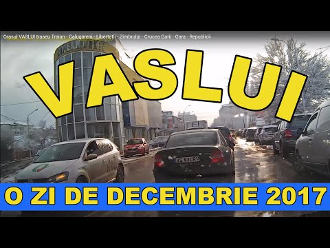 Orasul VASLUI traseu Traian - Calugareni - Libertatii - Zimbrului - Crucea Garii - Gara - Republicii