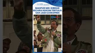 Jawaban Mahfud MD saat Ditanya Peluang Gibran Didiskualifikasi: Secara Hukum Tertulis Sudah Sah