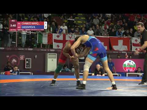 1/8 FS - 74 kg: F. CHAMIZO MARQ (ITA) v. K. GADZHIYEV (AZE)
