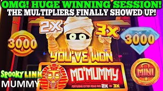 WOW! EPIC SESSION! 2 BIG WINS ON SPOOKY LINK MO MUMMY SLOT | NEW MO MUMMY SLOT | New Las Vegas Slots