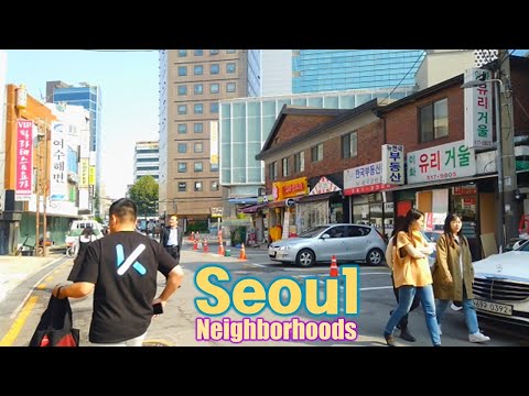 Viagem à cidade de Seul - caminhada em Banpo Il-dong, passeio a pé [Seocho-gu 3] Este é um lugar em Seul para se refrescar e dar um passeio na linha LAN [4K] 3(3)-3