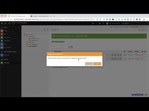 TYPO3 9.5 für Redakteure - 12  Verzeichnisse anlegen, kopieren und verschieben