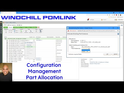 PTC Windchill PDMLink - Configuration Management - Part Allocations