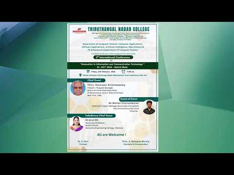 Valedictory : 5th International Conference on "Innovation in Information and Communication Technology"