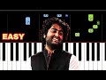 Kabhi Jo Badal Barse Piano Tutorial | Slow | Easy | Piano Cover | Arijit Singh | PianoForAll
