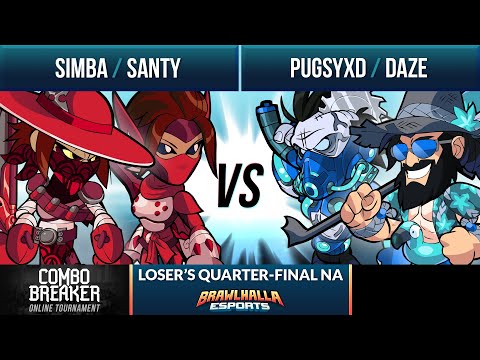 Simba & Santy vs Pugsyxd & Daze - Loser's Quarter-Final - Combo Breaker 2020 - 2v2 NA