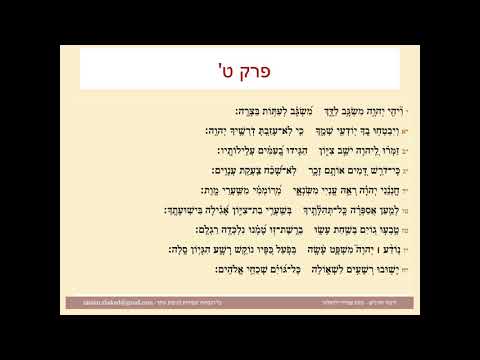 תהילים פרק ט, Psalm 9 נוסח ספרדי ירושלמי