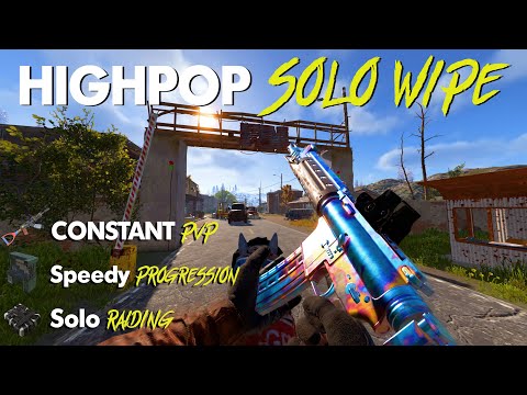 SOLO WIPE on HIGH POP | 15,000 Hrs - Official Vanilla Rust