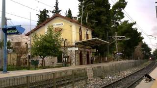 preview picture of video 'ADtranz 220 005 & 220 007 doubletraction at Agios Stefanos (06/01/12)'