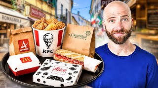 This Is Fast Food in Italy!! I Couldn't Believe It!!