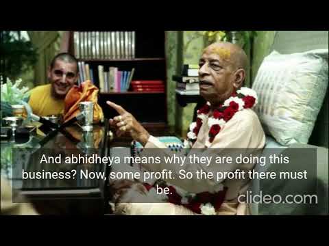 Sambandha Abhidheya Prayojana || Srila Prabhupada