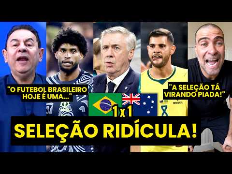SELEÇÃO VERGONHOSA! “EU CANSEI!!! NÃO DÁ MAIS! CHEGOU A HORA de o ANCELOTTI…” VEXAME vs AUSTRÁLIA!