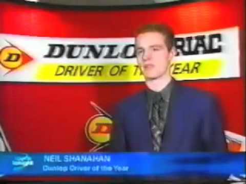 Neil Shanahan - 1998 Dunlop Driver of the Year Announcement - TV3 News