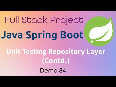 Order Management System - Spring Boot Back End -  Demo 34