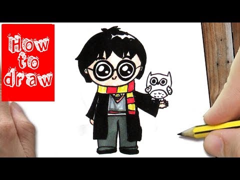 How to Draw Chibi Harry Potter Kawaii | Hoe Teken Je ...