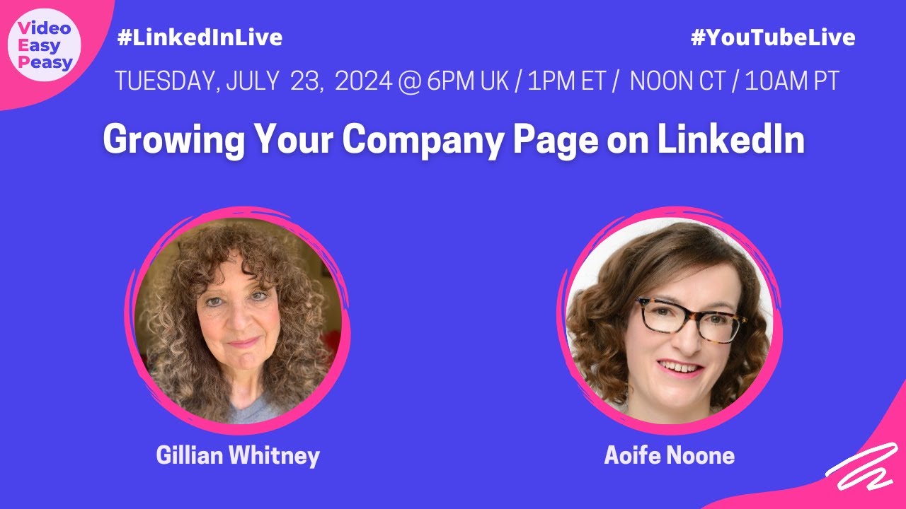 Growing Your Company Page on LinkedIn with Aoife Noone