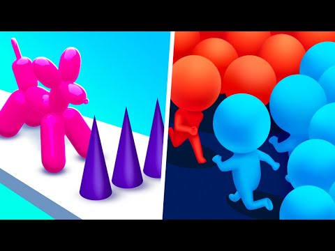 MAX LEVEL in Balloon Pop Runner,  Count Masters - 2⭐⭐⭐Android Gameplay Mobile Games Walkthrough