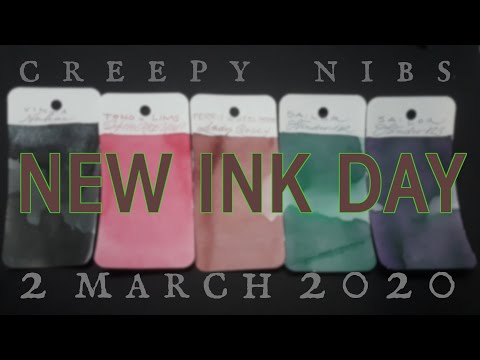 NEW INK DAY / 2 March 2020 (feat. Vinta Inks, Tono & Lims, Ferris Wheel Press, and Sailor Studio)