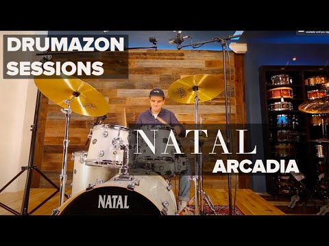 NATAL ARCADIA DRUM KIT VIDEO - DEMONSTRATING STANDARD KIT AND SOME OPTIONAL UPGRADES