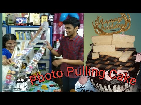 Photo Pull Out Cake👍 Photo  Surprise Cake👍Jishnu's Happy Birthday,😍