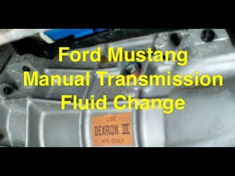 Ford Mustang Cobra transmission fluid change